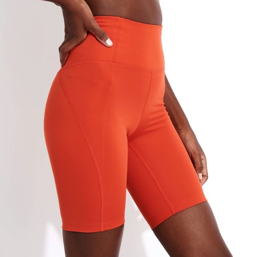 Girlfriend Collective Biker Shorts- Tart